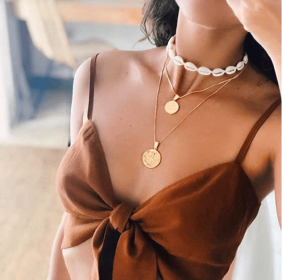 Free local delivery fashionHandmade Summer Beach Shell Conch White Velvet Rope Choker Necklace Adjustable Conch Shell Necklace Jewelry