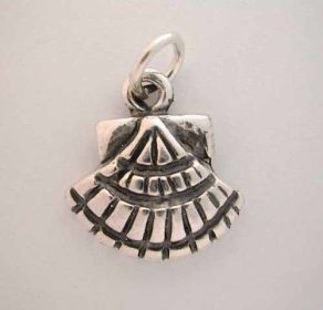 Silver * SEA SHELL CHARM * Beach Tropical