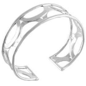 Sterling Silver Half circle Design Bangle
