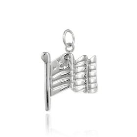 Silver American Flag * CHARM for bracelet