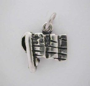 Silver American Waving * FLAG CHARM * USA