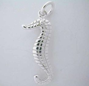 Silver * SEAHORSE CHARM * Sea horse Fish