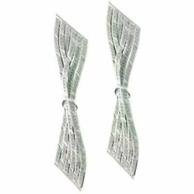 Sterling Silver Six Strand Dangling Chandelier Earrings