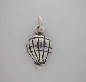 Silver Hot Air Balloon * CHARM * for bracelet