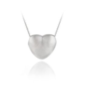 Sterling Silver Puffed Heart Pendant