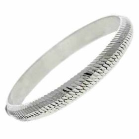 Sterling Silver Engraved Bangle