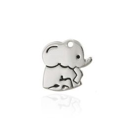 Silver Baby ELEPHANT CHARM Animal Cute