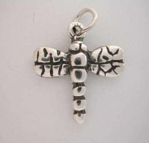Silver DRAGONFLY CHARM Dragon Fly Bug