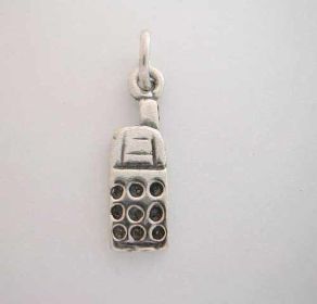 Sterling Silver CELL PHONE CHARM Cute