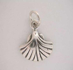 Silver SEA SHELL CHARM Clam Pretty*
