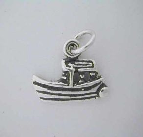 Silver * TUGBOAT CHARM * Boat Ship Sea