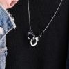 Handcuff Pendant Necklace Fashion Friendship Necklaces Stainless Steel Necklaces for Women