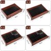 Large Wooden Jewelry Necklace Ring Box Organizer Storage 6 Layers Mirror Gift