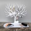 Jewelry Necklace Earrings Rings Deer Stand Display Organizer Holder Show Rack