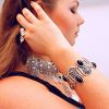 Black Onyx Gemstone Fancy Bracelet 925 Sterling Silver Jewelry Gifts for Women