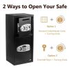 Double Door Iron Office Security Lock Digital Cash Gun Safe Depository Box