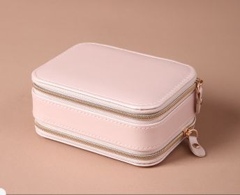 Portable travel jewelry box (Color: Pink)
