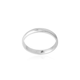 Sterling Silver 2.5mm Classic Wedding Band Ring (SKU: R12895-7)