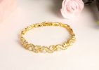 Crystal Bangle for Women White Gold Plated Rhinestone Cubic Zirconia Womens Jewelry