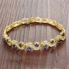 Crystal Bangle for Women White Gold Plated Rhinestone Cubic Zirconia Womens Jewelry